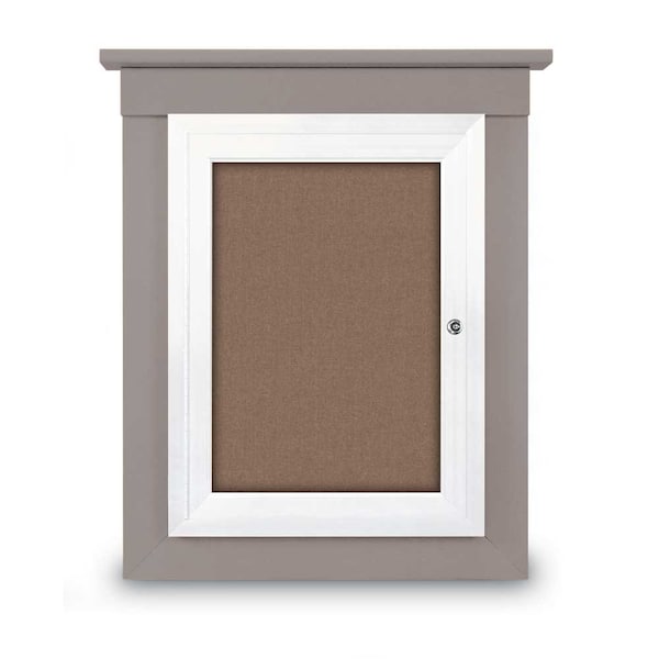 Sliding Glass Enclosed Letterboard, 72"x3